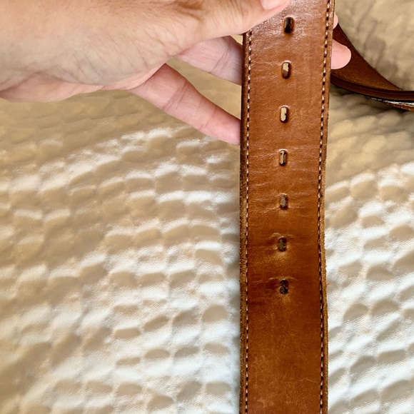 Wrangler men’s belt leather with decorative weave silver tone buckle size 38 - Picture 8 of 13